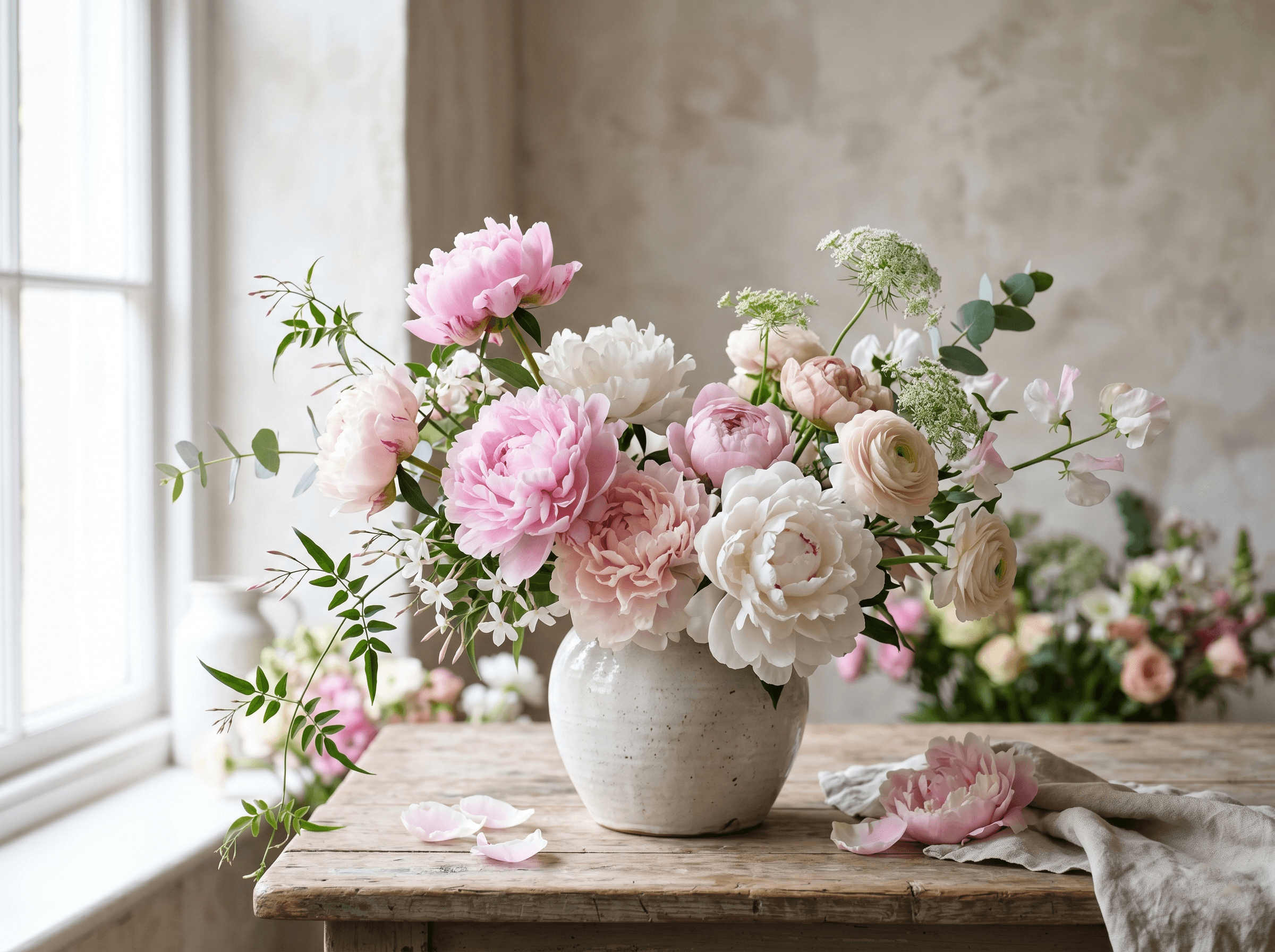 Peonies at peak: a 4-week window